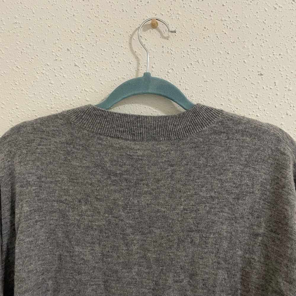 Frame Grey Front Knot Wool and Cashmere Sweater - Picture 10 of 10